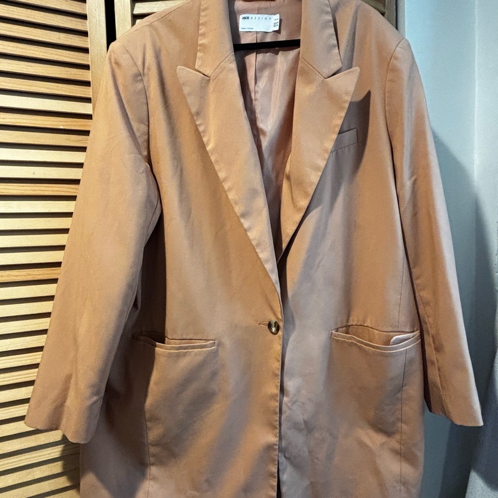 ASOS Women's Tan Blazer Coat
